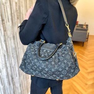 Louis Vuitton, Neo Cabby GM black denim shopping bag, 2007